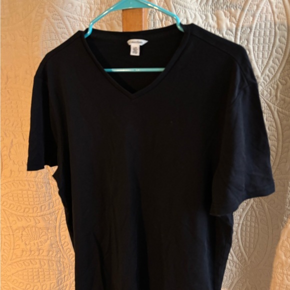 Calvin Klein Other - Calvin Klein Black Short Sleeve Tee V-Neck